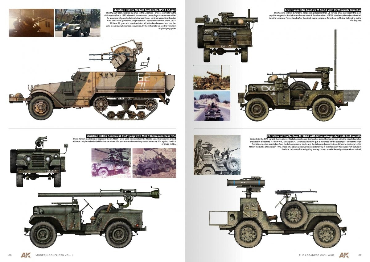 AK Interactive AK285 WARS IN LEBANON VOL. 2 – MODERN CONFLICTS PROFILE GUIDE VOL. II – zdjęcie 6