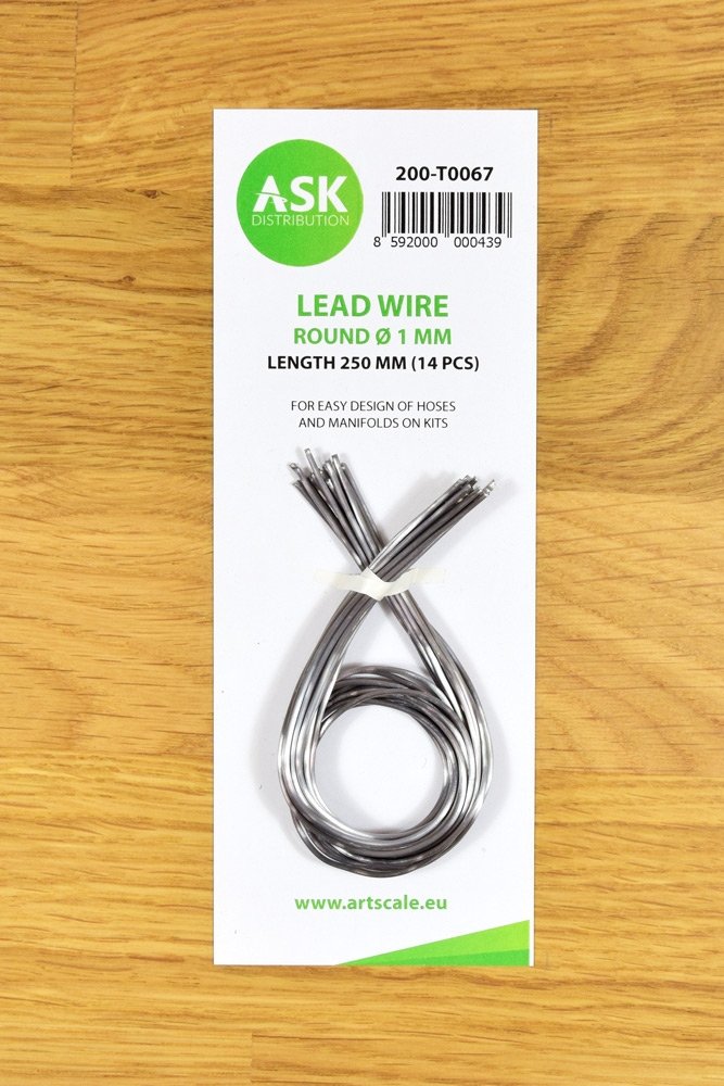 ASK T0067 Lead Wire - Round Ø 1 mm x 250 mm (14 pcs)