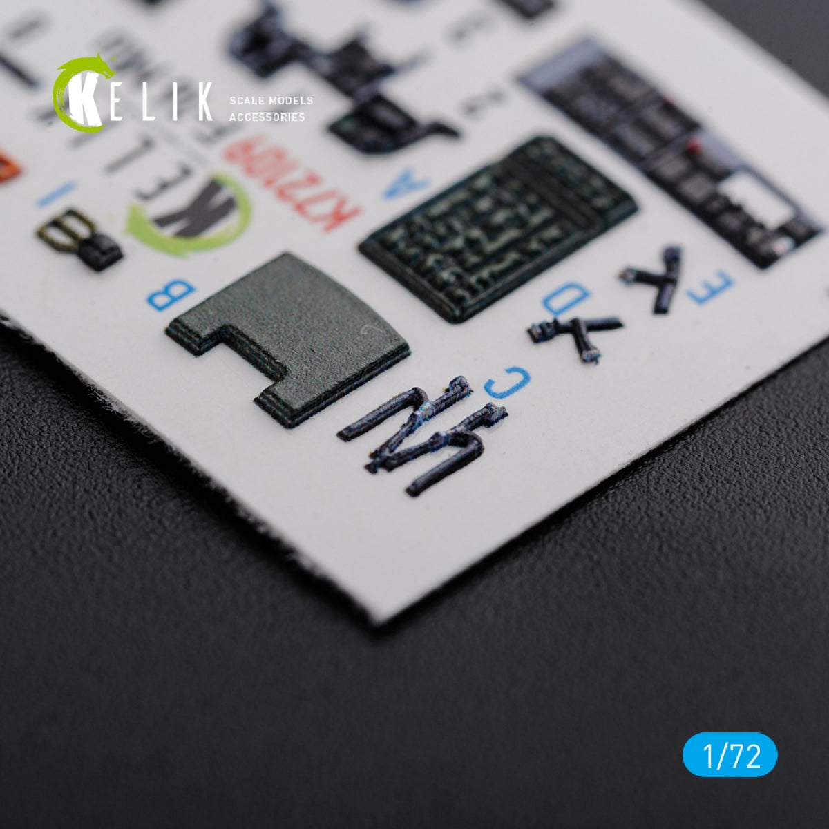 KELIK K72109 F-16 MLU interior 3D decals for Revell kit 1/72 – image 5