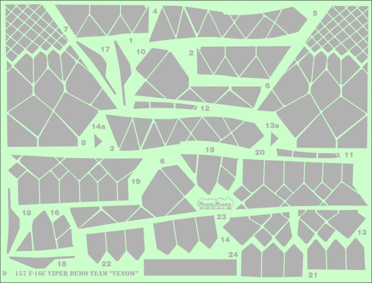 ModelMaker Decals D48157 F-16C Viper Demo Team &amp;quot;Venom” 1/48 – zdjęcie 5