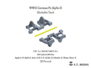 E.T. Model P35-052 WWII German Pz.Kpfw.II Workable Track ( 3D Printed ) 1/35