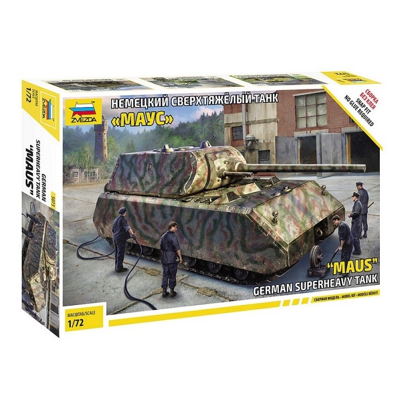 Zvezda 5073 PZ.KPFW.VIII &amp;quot;MAUS&amp;quot; 1/72