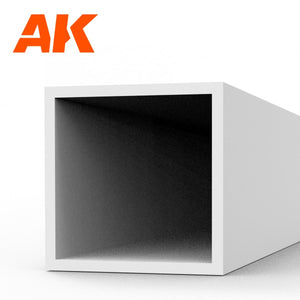 AK Interactive AK6549 TUBE CREUX CARRÉ 5,00 X 350MM – TUBE CREUX CARRÉ EN STYRÈNE – (3 UNITÉS) – image 2