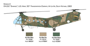 Italeri 2774 H-21C &amp;quot;Flying Banana&amp;quot; Gunship 1/48 – zdjęcie 2