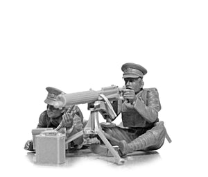 ICM 35713 WWI British Vickers MG Crew (Vickers MG &amp;amp; 2 figures) 1/35 – immagine 2