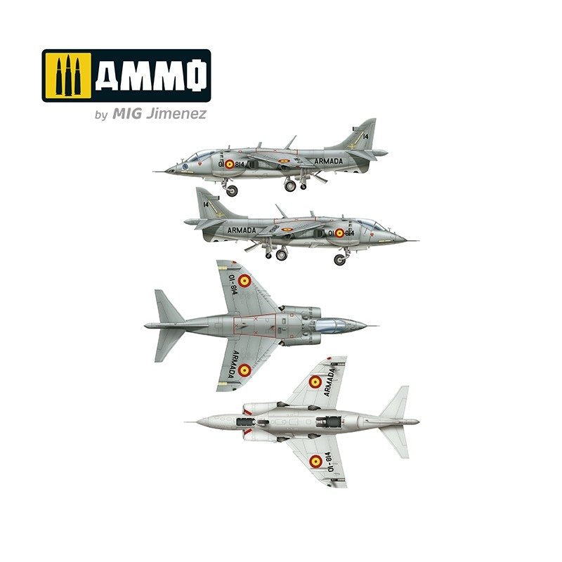 AMMO of Mig Jimenez 8505 Harrier AV-8S MATADOR Spanish, American, British versions 1/48 – image 4