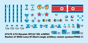Trumpeter 07179 Russian 9P113 TEL w/9M21 Rocket of 9K52 Luna-M Frog-7 tactical rocket 1/72 – image 3