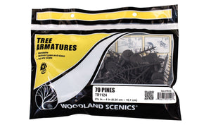 Woodland Scenic WTR1124 Pnie drzew 6,5-10 cm - 70 szt. – zdjęcie 2