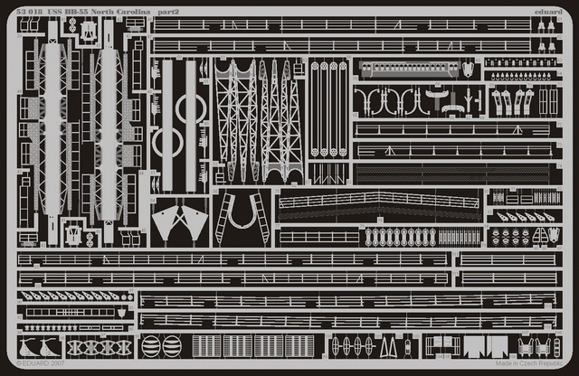 Eduard 53018 USS BB-55 North Carolina 1/350 Trumpeter – zdjęcie 3