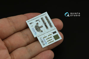 Quinta Studio QD72136 Mitsubishi F-1 3D-Printed &amp;amp; colored Interior on decal paper (Hasegawa) 1/72 – image 5