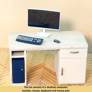 Point of no Return 3524057 PC z monitorem, klawiaturą, myszką i kalkomaniami / PC with monitor, keyboard, mouse and decals 1/35 – immagine 9