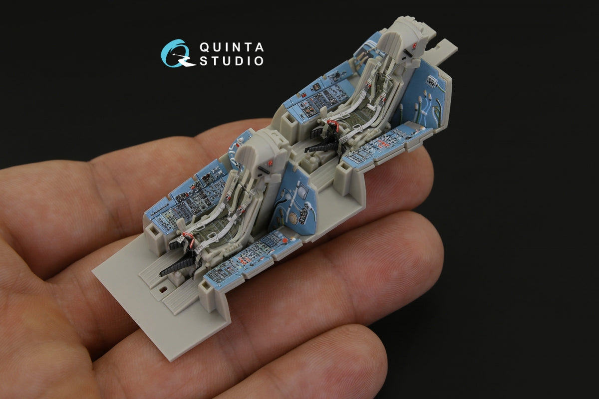 Quinta Studio QD48181 Su-27UB 3D-Printed colored Interior on decal paper (for KittyHawk kit) 1/48 – image 7