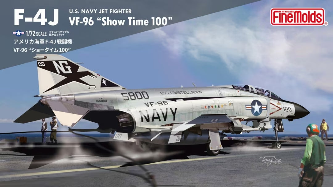 Fine Molds FF04 U.S. Navy Jet Fighter F-4J VF-96 "Show Time 100" 1/72