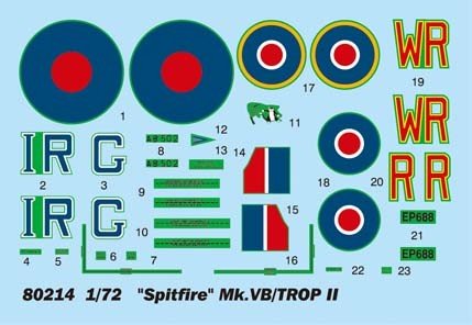 Hobby Boss 80214 Spitfire MK.Vb TROP 1/72 – zdjęcie 3