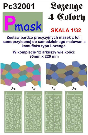 P-Mask PC32001 LOZENGE 4 KOLORY 1/32