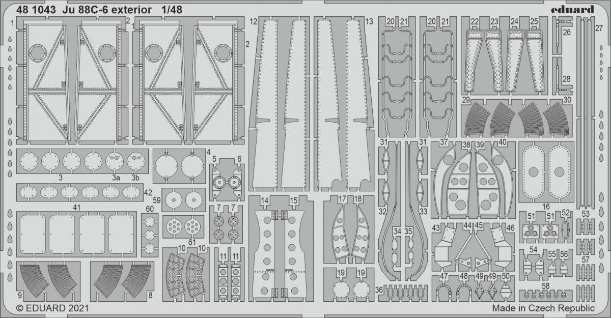 Eduard BIG49283 Ju 88C-6 ICM 1/48 – zdjęcie 3