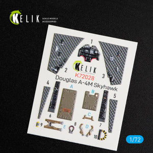 KELIK K72028 A-4M &amp;quot;SKYHAWK&amp;quot; INTERIOR 3D DECALS FOR FUJIMI/HOBBY 2000 KIT 1/72