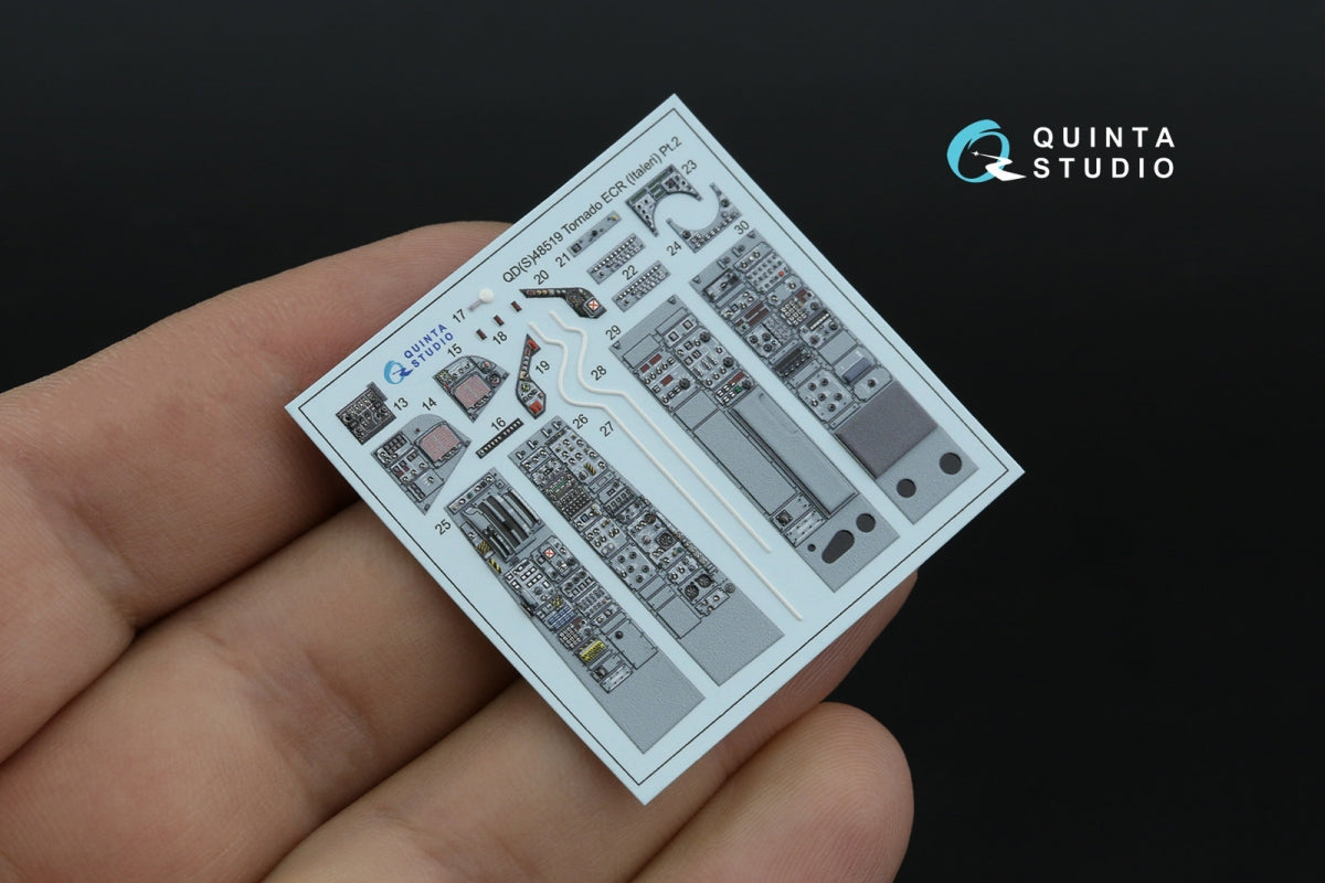Quinta Studio QD+48519 Tornado ECR 3D-Printed colored Interior on decal paper (Italeri) (with 3D-printed resin parts) 1/48 – image 4