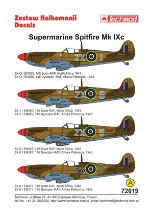 Techmod 72019 - Supermarine Spitfire Mk.IX 1/72 – immagine 2