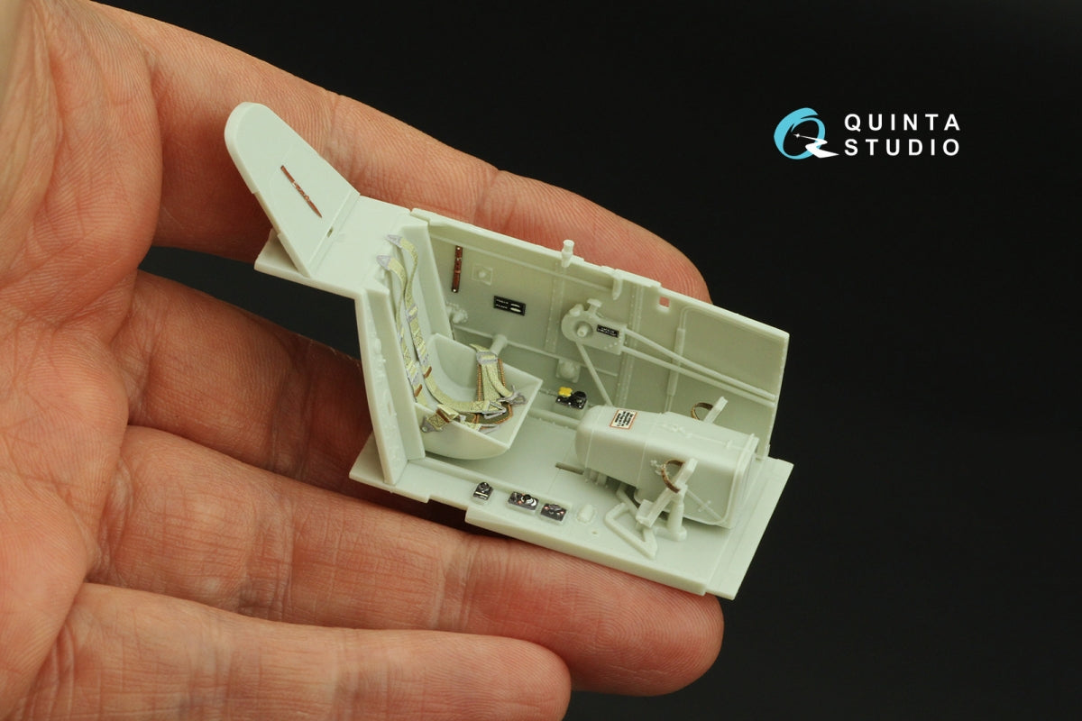 Quinta Studio QD32163 Bf 109G-2/4 3D-Printed &amp;amp; coloured Interior on decal paper (Revell) 1/32 – zdjęcie 8