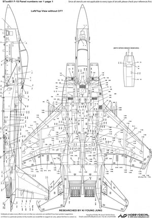 HobbyDecal ST48051V1 F-15 Panel numbers ver 1 1/48 – zdjęcie 2