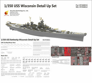 Very Fire VF350012 USS Wisconsin BB-64 Detail Up Set for VF350912 1/350 – zdjęcie 2