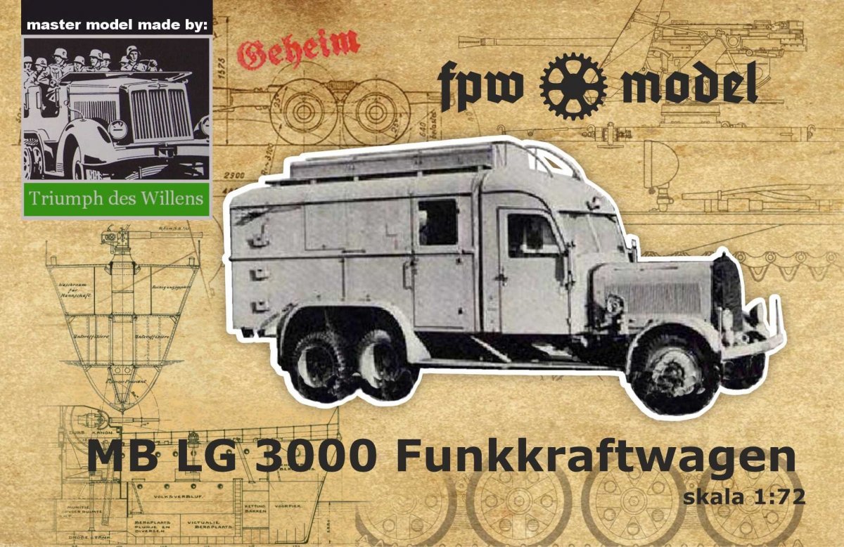 FPW Model TDW015 Triumph des Willens - MB LG3000 Funkkraftwagen 1/72