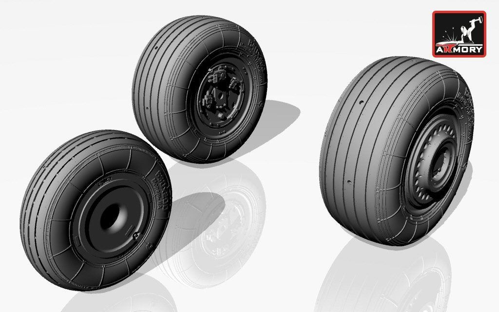 Armory Models AW32003 Sukhoj Su-25 Frogfoot wheels 1/32 – zdjęcie 2