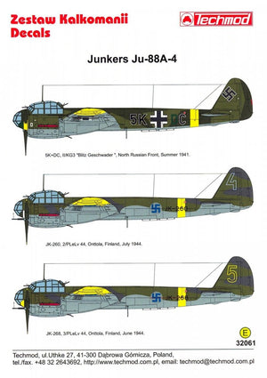 Techmod 32061 Junkers Ju-88A-4 1/32 – imagen 2
