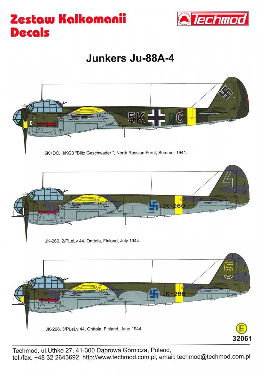 Techmod 32061 Junkers Ju-88A-4 1/32 – imagen 2