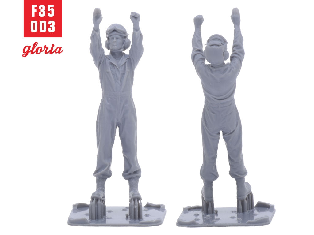 Gloria F35003 USMC Ground Crew Type 3 3D Printed Figures 1/35 – zdjęcie 3