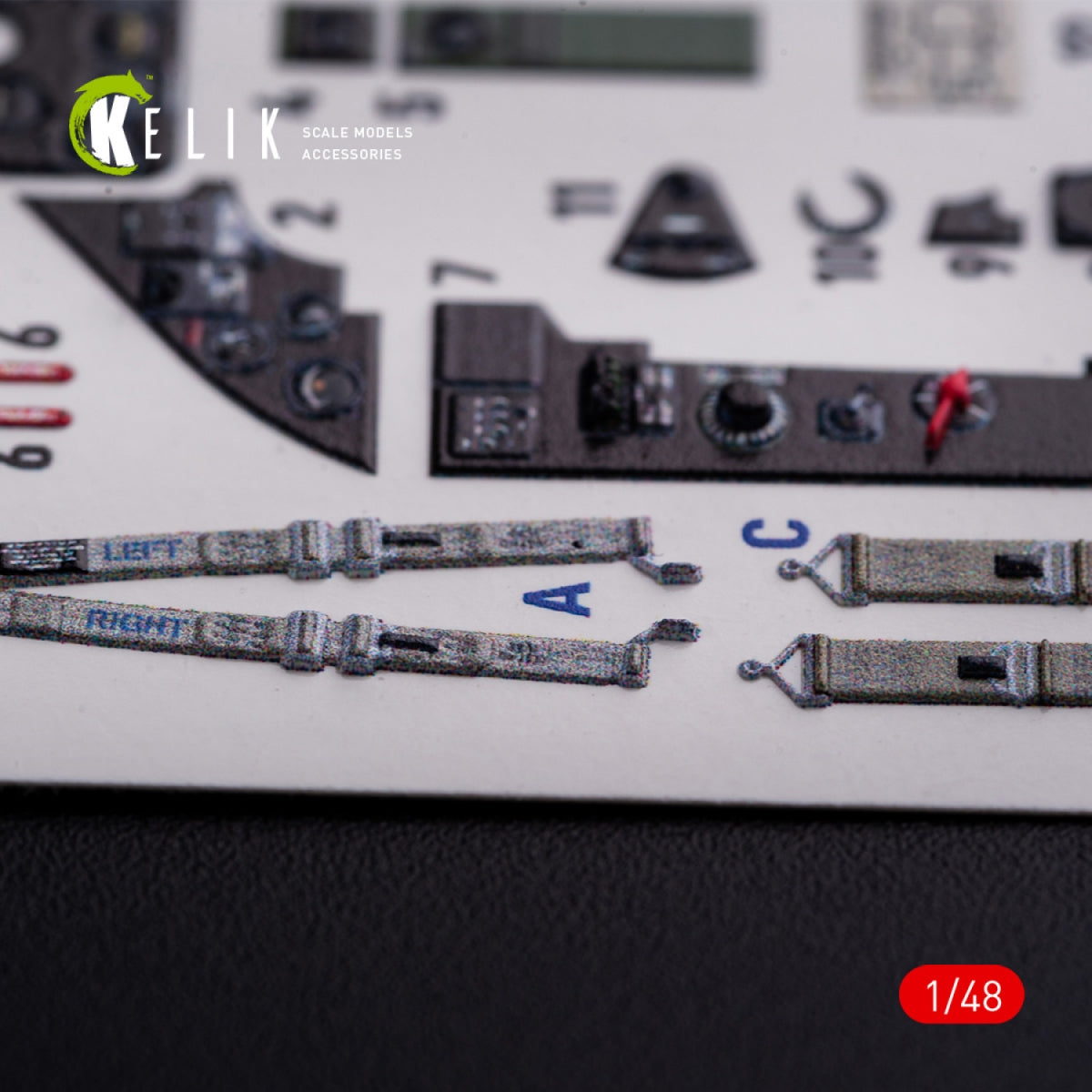 KELIK K48082 FM-1 Wildcat/Martlet Mk.V interior 3D decals for Tamiya kit 1/48 – image 7