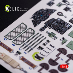 KELIK K48077 Ki-51 Sonia interior 3D decals for WingsyKits kit 1/48 – zdjęcie 4