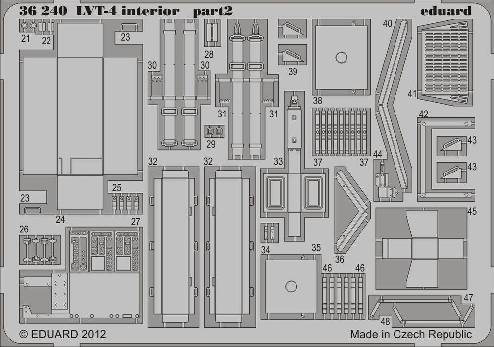 Eduard 36240 LVT-4 interior 1/35 AFV Club – zdjęcie 2