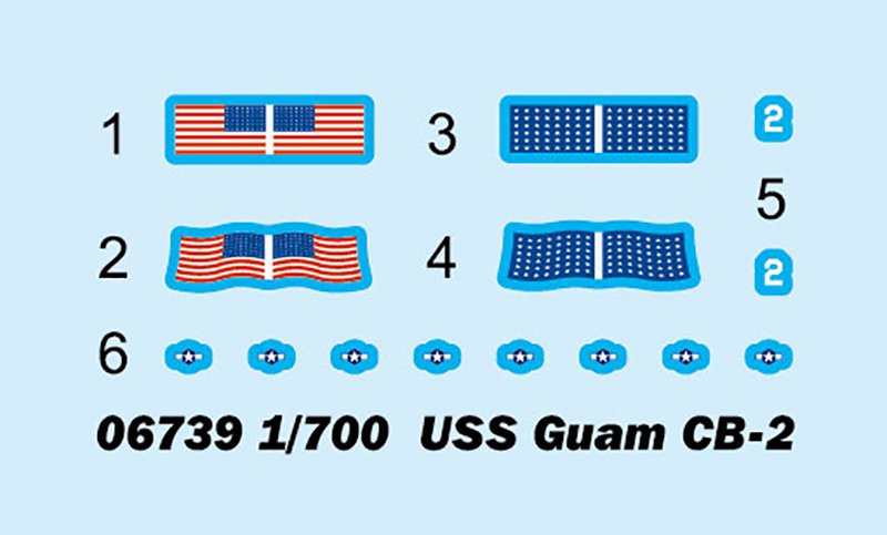 Trumpeter 06739 USS Guam CB-2 1/700 – image 3