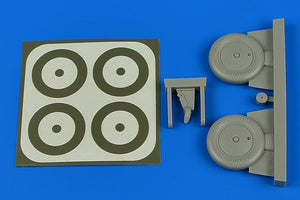 Aires 2225 I-153 Wheels &amp;amp; paint masks for ICM 1/32