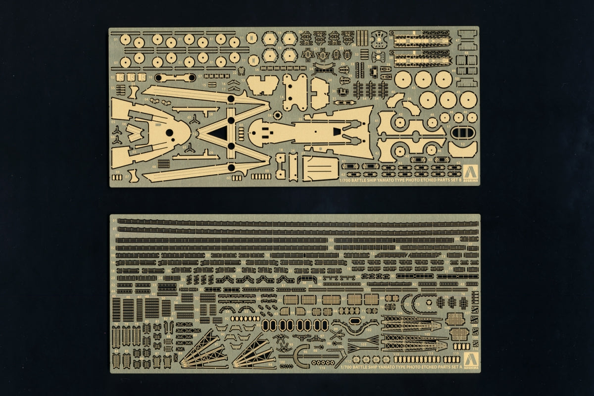 Aoshima 05265 Battleship Yamato Type Photo-Etched Parts Set 1/700 – zdjęcie 2