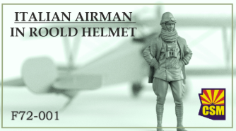 Copper State Models F72-001 Italian Airman in Roll crash helmet 1/72