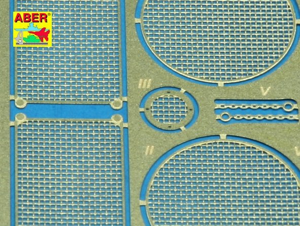 Aber 35G06 Grilles for german tank King Tiger, Jagdtiger 1/35 – zdjęcie 3