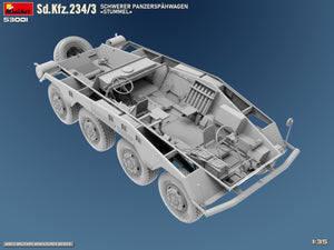 MiniArt 53001 Sd.Kfz.234/3 SCHWERER PANZERSPAHWAGEN STUMMEL 1/35 – zdjęcie 10