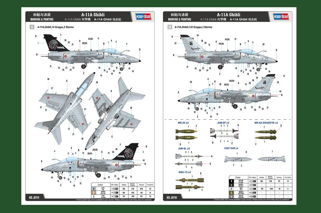 Hobby Boss 81741 A-11A Ghibli – zdjęcie 4