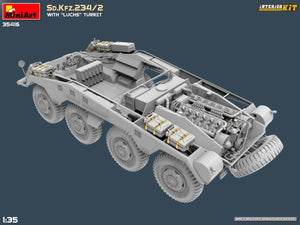 MiniArt 35416 Sd.Kfz.234/2 WITH LUCHS TURRET. INTERIOR KIT 1/35 – zdjęcie 12