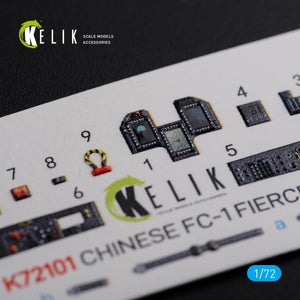KELIK K72101 Chinese FC-1 Fierce Dragon interior 3D decals for Trumpeter kit 1/72 – Bild 2