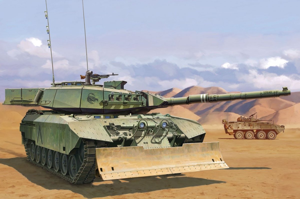 Meng Model TS-041 Leopard C2 Mexas w/ Dozer Blade 1/35 – zdjęcie 5