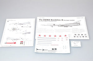 Trumpeter 01655 Tu-22M2 Backfire B Strategic bomber 1/72 – zdjęcie 2