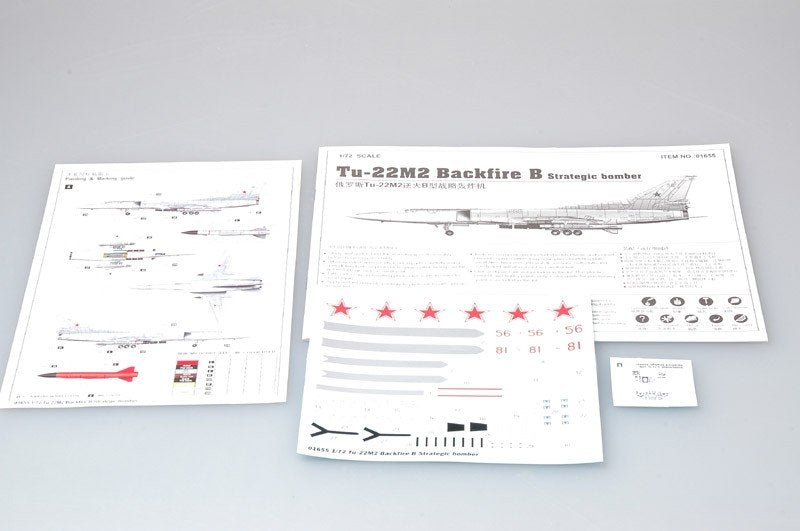 Trumpeter 01655 Tu-22M2 Backfire B Strategic bomber 1/72 – zdjęcie 2