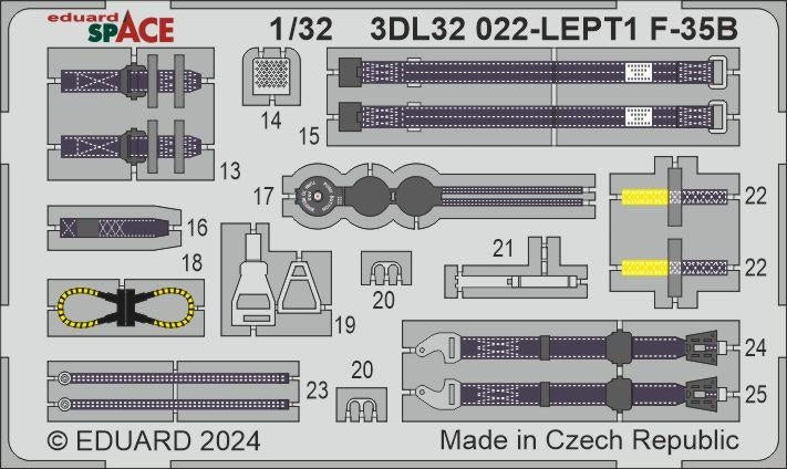 Eduard 3DL32022 F-35B SPACE TRUMPETER 1/32 – zdjęcie 4