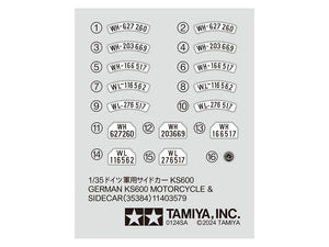 Tamiya 35384 Zundapp KS600 Sidecar 1/35 – zdjęcie 6