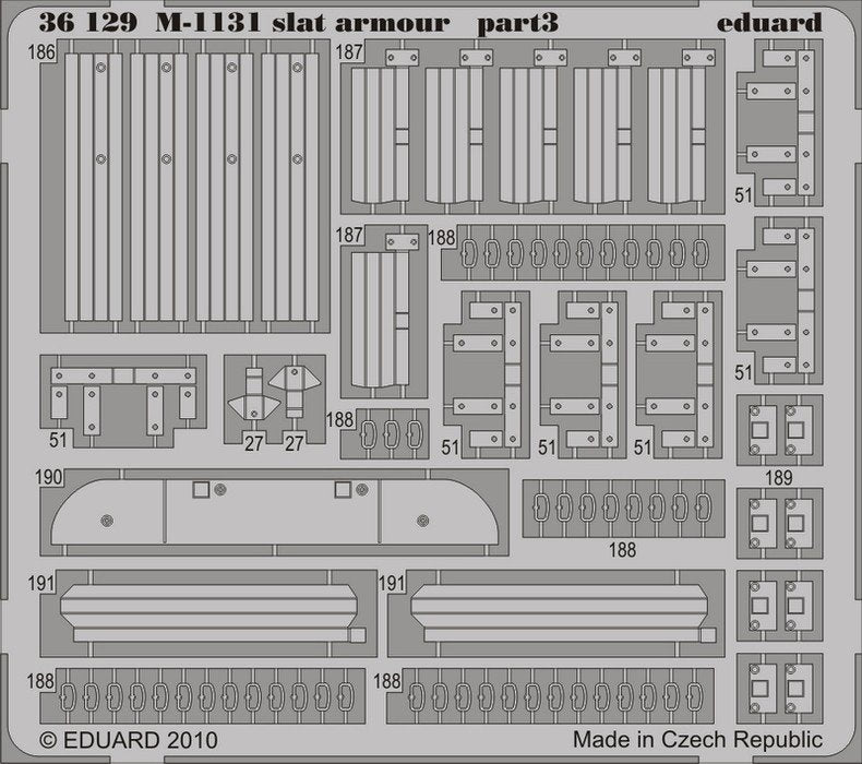 Eduard 36129 M-1131 slat armor 1/35 Trumpeter – image 3