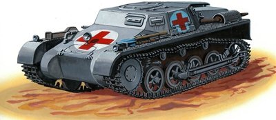 Attack 72871 Ambulance allemande II WW PzKpfw I Ausf.A (1/72) 